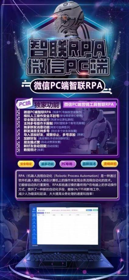 智联RPA：微信PC端安全群发新标配，模拟人工操作避开封号雷区